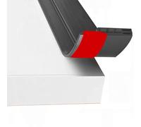 Protector inferior de puerta grueso para evitar fugas de aire frío, reducción de ruido, adhesivo fuerte, tira de sellado ajustable para burlete de puerta
