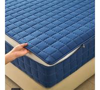 Protector Integral de Colchón Acolchado Funda de Colchón con Cremallera 70/80/135x190 Personalizable Cubre/Funda Colchon Mudanza Sábana Bajera Desenfundable Funda Protectora Colchon (70X190+13cm,E)