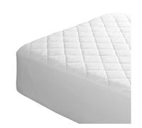 Protector para colchón 150x190cm/200 cm, impermeable y transpirable, tacto suave, tejido algodón natural, antiácaros y antibacterias, blanco