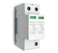Protector Sobretensiones DC 1000V 2P 20KA Fotovoltaico Protector De Rayos Casa Baja TensióN Protector De SobretensióN para Uso DoméStico Instalaciones Fotovoltaicas
