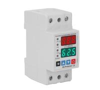 Protector Voltaje AC220V 63A Dual Display - Protector de voltaje ajustable con retardo de encendido para electrodomésticos, protección contra sobretensión y subtensión