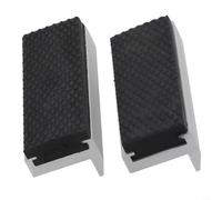 Protectores de mordaza de tornillo de banco de 3 a 8 pulgadas, almohadillas de goma suave para tornillo de banco, cubiertas magnéticas de aleación de aluminio con ranura en V para carpintería (75 mm)