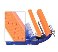 Protectores de mordaza de tornillo de banco de 6 pulgadas, tiras de PVC en relieve con 3 imanes fuertes para sujeción antideslizante, naranja, paquete de 2