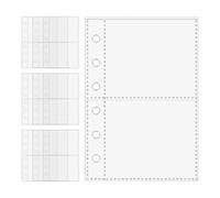 Protectores de páginas para aula 10 fundas transparentes A7 de 6 anillas