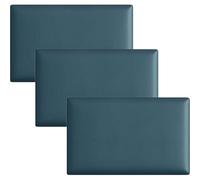 Protectores de Pared, 3 Piezas de Protectores de Pared Suaves para niños, Pegatinas de cojín anticolisión 3D, Protector de Pared Autoadhesivo Azul Claro para cabecero, 20x50cm - Decoración d