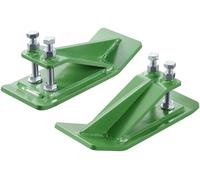 Protectores para cubeta de tractor VEVOR, 2 unidades. Protectores para el borde de la pala, con sistema antideslizante que incluye dos tuercas y tornillos hexagonales. Ideales para quitar nieve, limpi