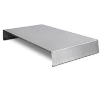 Protectores para hornallas de cocina, 56,5 x 30 x 7,5 cm, de acero inoxidable, diseño liso, línea Luxury Plan Plus