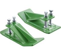 Protectores para pala de tractor, 2 unidades, protectores de borde de pala de acero resistente, dispositivo antideslizante "Edge Tamer" con tuercas y pernos hexagonales dobles, para nieve, limpieza de