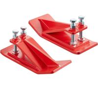 Protectores para pala de tractor, 2 unidades. Protectores de borde de pala de acero resistente, dispositivo antideslizante "Edge Tamer" con tuercas y pernos hexagonales dobles, para uso en nieve, limp