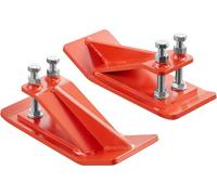 Protectores para pala de tractor, 2 unidades. Protectores de borde de pala de acero resistente, dispositivo antideslizante "Edge Tamer" con tuercas y pernos hexagonales dobles, para uso en nieve, limp