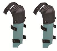 Protectores para rodillas Nierhaus, modelo "Armónica" con falda estrecha, número 13a, con correas de tela