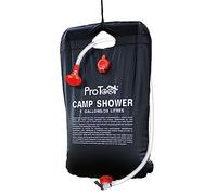 ProTool Ducha Solar Camping 20L/40L - Ducha Portátil con Manguera y Alcachofa - Bolsa de Agua Caliente Solar hasta 45°C - Ducha Exterior para Camping, Playa, Jardín, Camper y Senderismo (20 L)