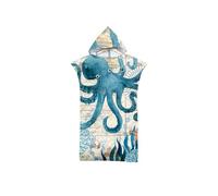 Proumhang Cambio de Bata de baño Changing Towel, Toalla de Poncho de Surf con Capucha Toalla de baño con Capucha para Adultos Toallas Deportivas con Capucha estampadaTalla única-Estilo 24 75cm x 110cm