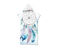 Proumhang Cambio de Bata de baño Changing Towel, Toalla de Poncho de Surf con Capucha Toalla de baño con Capucha para Adultos Toallas Deportivas con Capucha estampadaTalla única-Estilo 15 75cm x 110cm