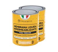 Proxinova Impermeabilizante Transparente - Hidrofugante Impermeable y Suciedad para Piedra, Hormigón y Baldosas - Sellador para Pisos, Fachadas, Terrazas y Tejados(Pack de 2)
