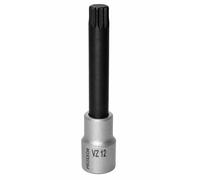 PROXXON 23 373 Vaso y Punta XZN 1/2", Tamaño VZ 12, Longitud Total 100mm, Rojo