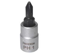Proxxon 23 730 Vaso y Punta Phillips de 1/4", Tamaño PH 1, Longitud Total 33mm