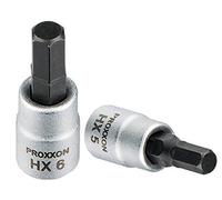 PROXXON 23 749 2223749-Vaso 1/4"+ Punta Allen 6,0 mm, multicolor, 6.0 mm