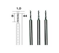 Proxxon Brocas en espiral 2228854, set de 3, acero de corte superrápido, 1,0 mm