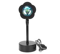 Proyector de luz LED Tipo halo YYALYYON, Cuerpo de Aluminio de Primera Calidad, rotación de 180 Grados, Chip de Ahorro de energía, Alto índice de refracción para fotografía (Atardecer Rojo)