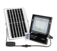 Proyector foco 100w solar 5M 100W RGB-colores con mando Aigostar