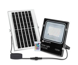 Proyector foco 100w solar 5M 100W RGB-colores con mando Aigostar