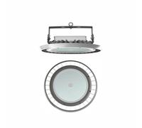 Proyector industrial LED UFO Beneito & Faure 300W, 4000K, haz de 110º, regulable por interruptor DIP, IK10, IP65, gris mate - Beneito & Faure