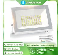 Proyector Led Aigostar 50W 4300Lm Ip65 | Luz natural 4000K para jardín, garaje BLANCO