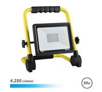 Proyector led elbat con soporte plegable de 50 w, 4250 lúmenes, luz f