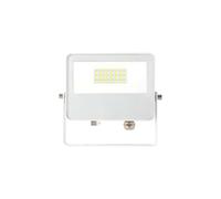 Proyector LED exterior SKY 20W CCT 3000K/4000K/5000K, haz 115º, estructura aluminio blanco - Beneito & Faure. Perfecto para iluminación exterior.