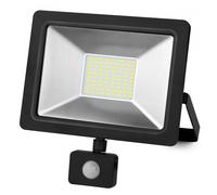 Proyector led sensor negro 10w.calida EL PRECIO INCLUYE 2 UNIDADES
