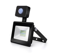 Proyector led slim negro IP65 20W 6400K con sensor de movimiento 1800LM FOCO LUZ FRIA - AIGOSTAR