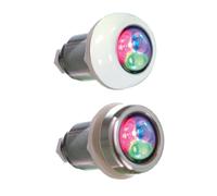 Proyector lumiplus micro led para spas astralpool - Luz blanca - embellecedor Inox
