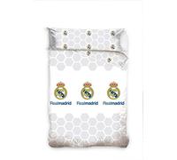 Prueba Juego de Funda nórdica y Funda de Almohada Real Madrid Licencia Oficial (180x220 (Cama 105 cm))