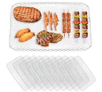 Pryiuiyo Rejilla de aluminio desechable, 38 x 26 cm, antiadherente | Enrollable flexible, superficie antiadherente, resistente al calor, versátil uso de parrilla y horno, limpieza sin esfuerzo
