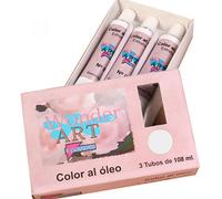 Pryse 6251002 pintura al óleo 108 ml tubo plata, titan, blanco