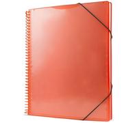 PRYSE Carpeta de Fundas Personalizable A4 Naranja (Set de 12)