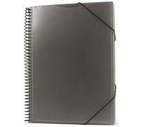 PRYSE Carpeta de Fundas Tarifario A4 Negro con 60 Fundas (Set de 6)
