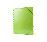 PRYSE CARPETA ESPIRAL 50 FUNDAS A4 VERDE CON BOLSILLO 50 FUNDAS A4 31x25x2 Cms.