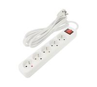 PS1-05E-0300-W Cable de extensión 3x1,5mm2 Hembras: 5 Goma Blanca 3 metros 10...