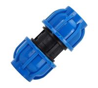 Pssopp Adaptador de Tubo Recto Conector de Tubo de Agua de Plástico PE de 32 Mm a 32 Mm para Tubos de PVC PPR PE Diseño de Flujo Reductor de Fugas para Riego y Fontaneros Domésticos 4 Piezas