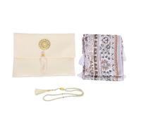 Pssopp Alfombra de Oración, Bolsa de Transporte y Recipiente para Cuentas, Color Gris, for Uso Diario y Viajes (Beige)