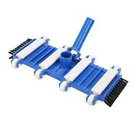 Pssopp Cabezal de Aspiradora para Piscina, Cabezal Flexible para Piscina, Herramienta Limpiadora de Alta Resistencia con Ruedas de Cepillo Lateral para Natación, Acuarios, Estanque de
