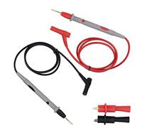 Pssopp Cables de Sonda para Multímetro, Cables de Prueba Chapados en Oro con Pinzas de Cocodrilo, Sondas de Conector Banana de 1000 V 20 A para Multímetro Digital, Pruebas Electrónicas, Pines IC,