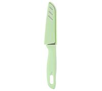 Pssopp Cuchillo para Pelar Frutas, Cortador de Frutas, Rebanador de Verduras, Pequeña Hoja Portátil de Acero Inoxidable con Funda Protectora para Cocina, Bolsa de Almuerzo para el Hogar (GREEN)