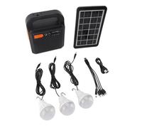 Pssopp Generador Solar Estación de Energía Portátil, Generadores Banco de Energía Solar 9000 MAh Panel de Luz LED Cargador Portátil con Salida de CA para Emergencia Camping Aventura Al Aire Libre