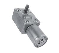 Pssopp Motor de Engranaje CC Reversible de Alto par, Motor de Reducción de Engranaje Helicoidal de 12 V, Baja Velocidad de 5 RPM, Diseño de Salida Corta con Diseño de Eje Vertical para Accionamiento