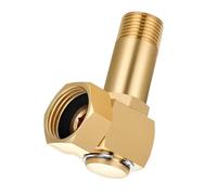 Pssopp Otros Adaptadores de Suministros de Riego e Irrigación, 3/4 GHT Hembra a 1/2 NPT Macho Carrete de Manguera de Latón Adaptador Giratorio de Carrete de Manguera de Latón Giratorio (1 pieza)