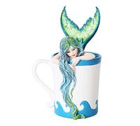 PTC Estatua Mañana Bliss Sirena En Taza de Café, 13 CM