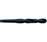 PTG Profiline-Ecotec 434502850 Broca helicoidal HSS con cono Morse, DIN 345, tipo N, derecha, diseño negro, ángulo de punto de 118°, diámetro nominal de 28,5 mm, longitud de flauta de 175 mm, 296 mm